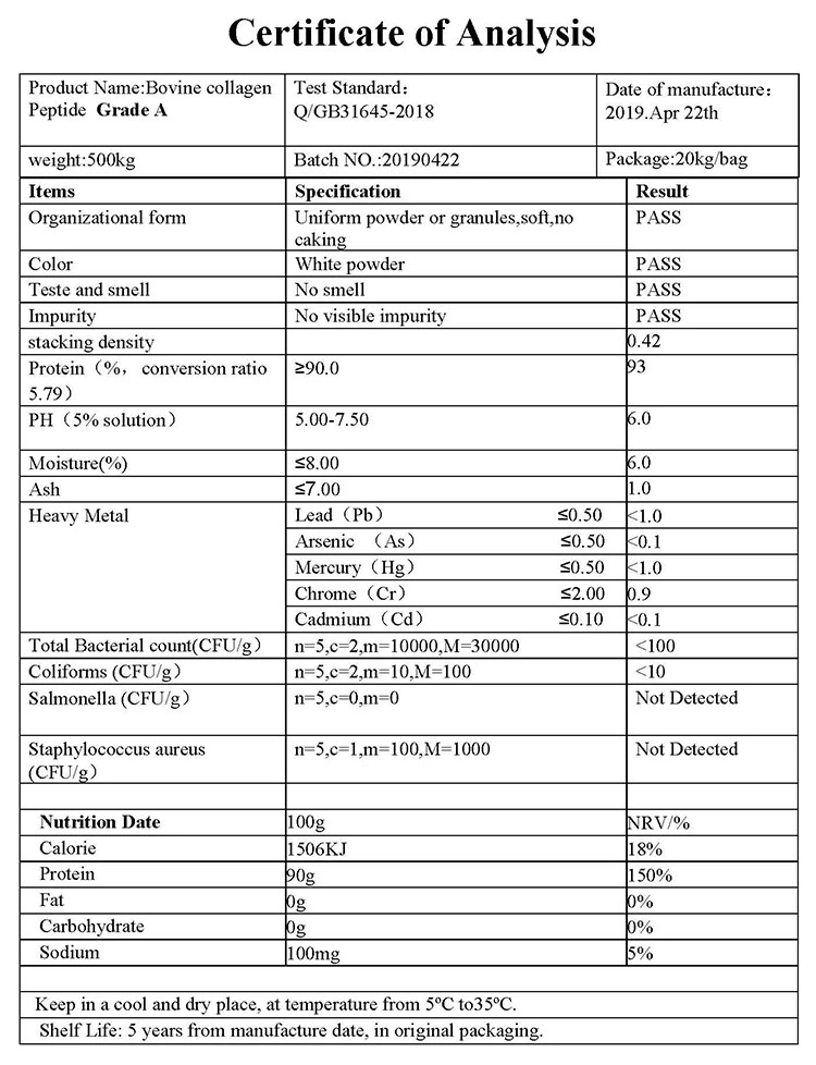 Animal Fish Skin Hydrolysate Collagen Protein Powder